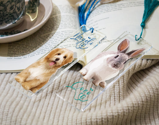 Acrylic Bookmark, Custom Pet Bookmark