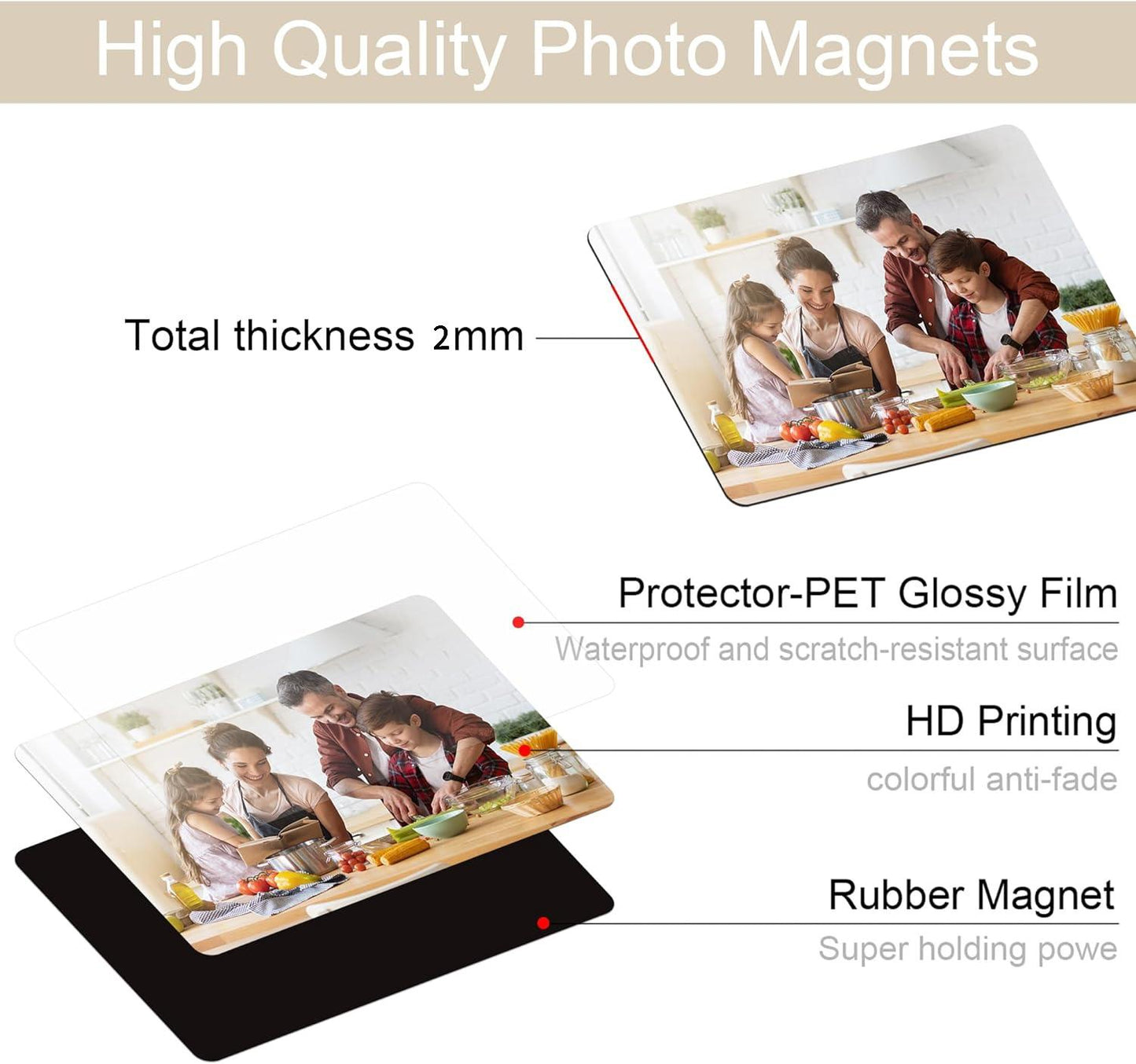 Personalized Photo Refrigerator Magnets
