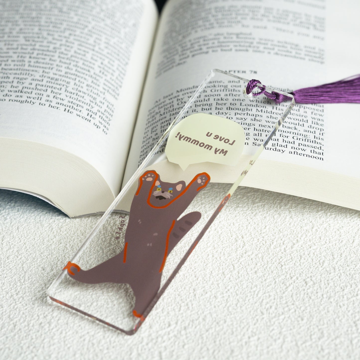 Acrylic Bookmark, Hand-Made Pet Bookmark