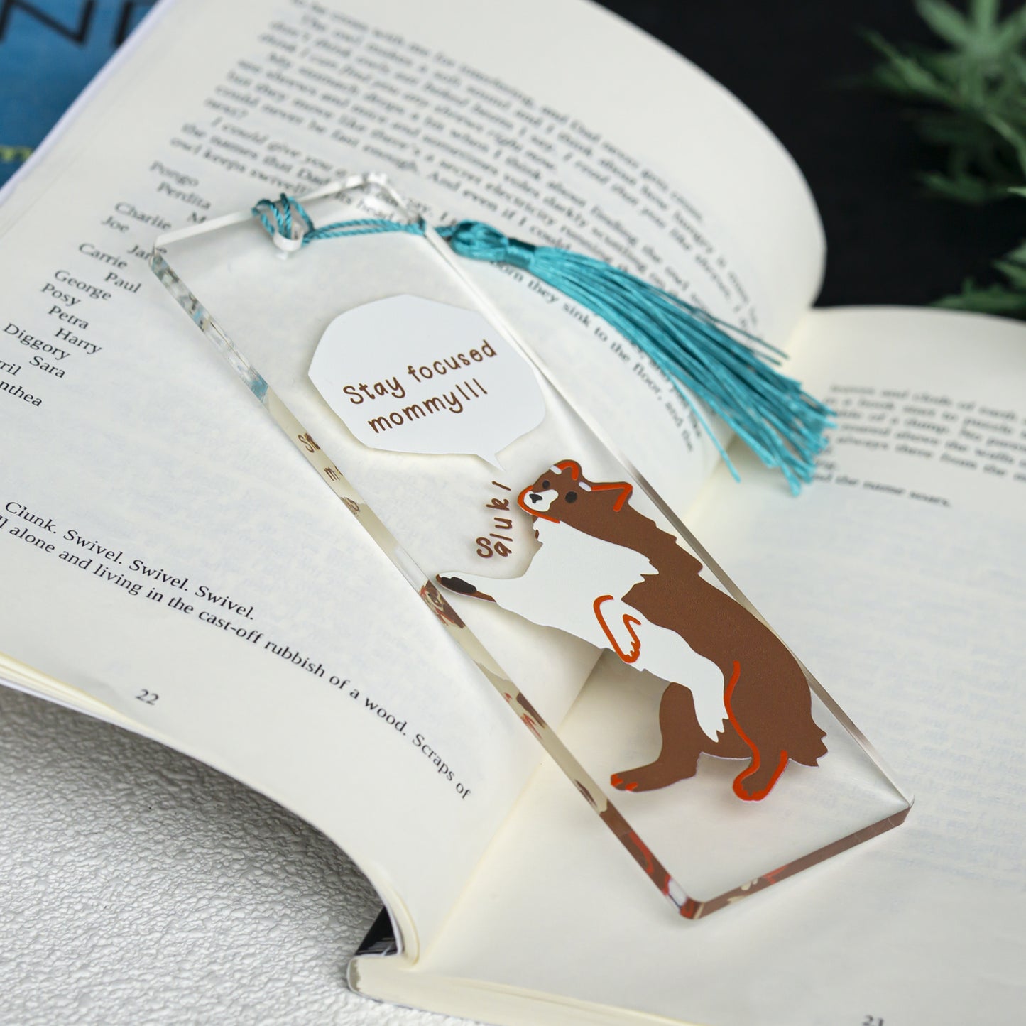 Acrylic Bookmark, Hand-Made Pet Bookmark