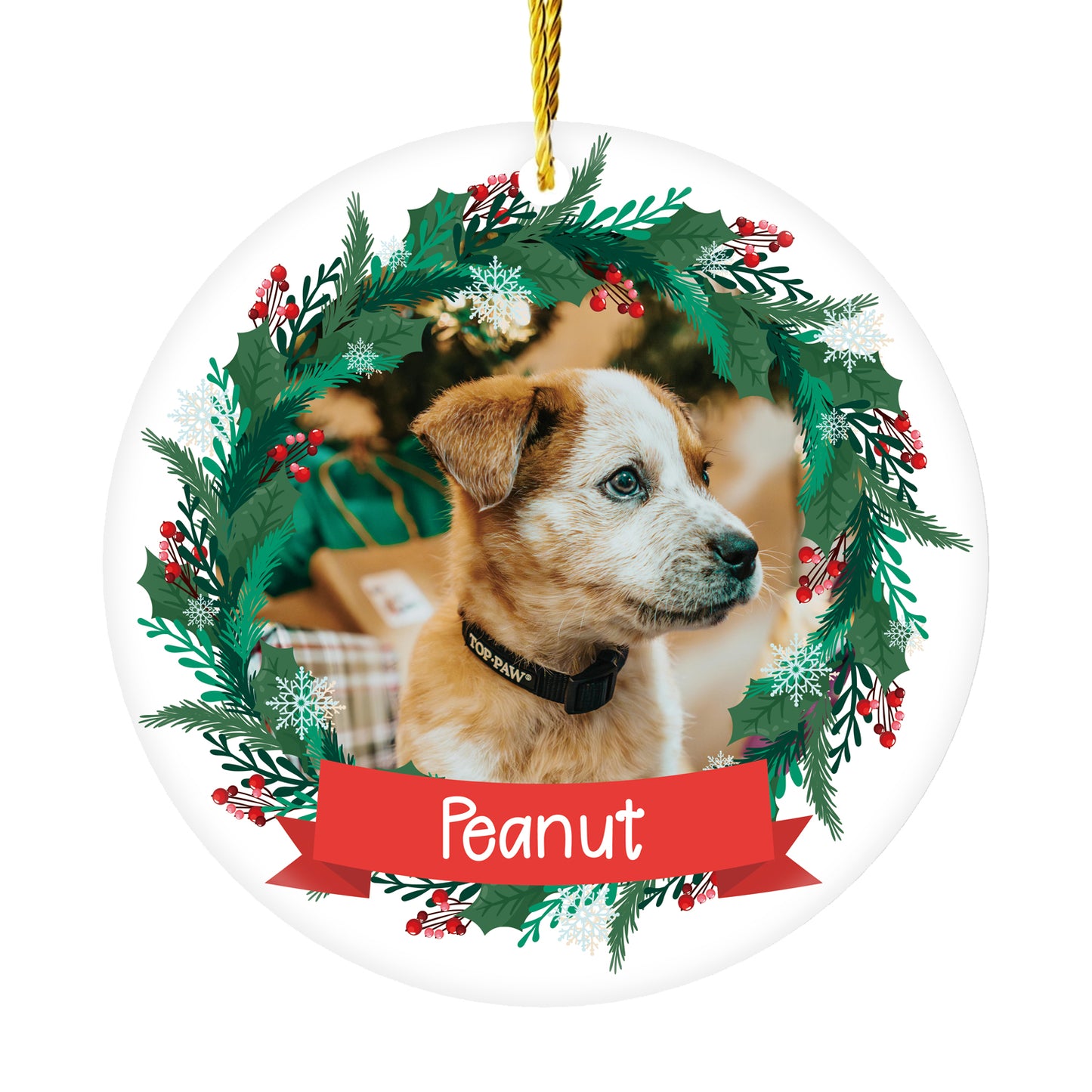 Personalized  2024 Christmas Trees Decoration Ornaments with Pet Photo and Name