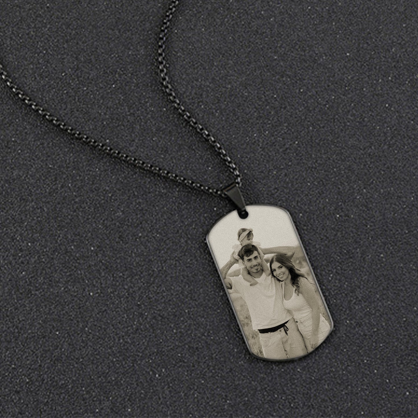 Custom Stainless Steel Laser Engrave Necklace